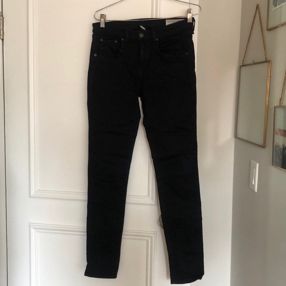 A Pair of True Black Rag & Bone Skinny Jeans